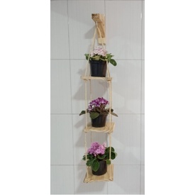 Floreira Vertical Suspensa Suporte Para Flores Vasos Prateleira De