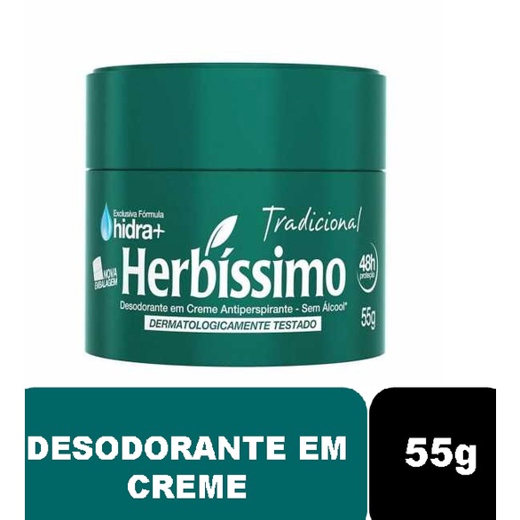 Desodorante Creme Herbissimo Tradicional G Shopee Brasil