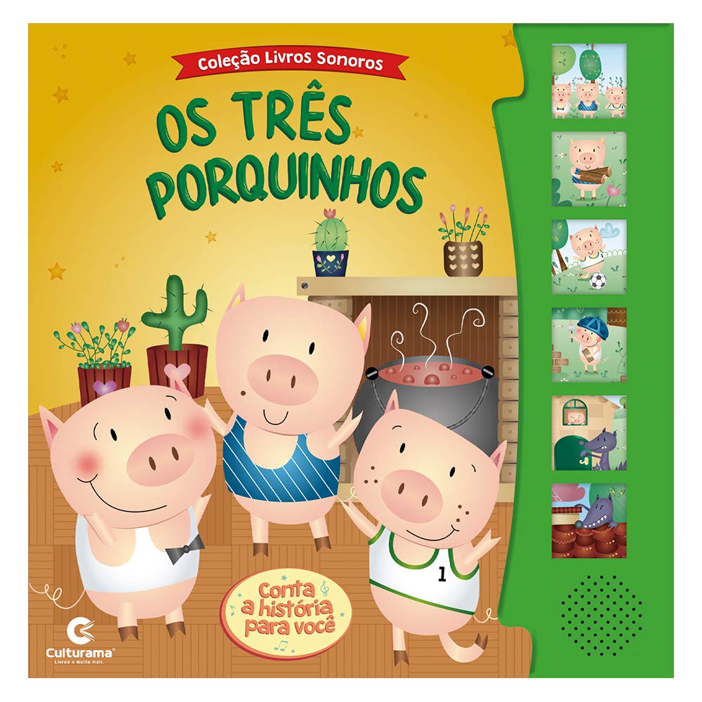 Livro Infantil Cole O Livros Sonoros Os Tr S Porquinhos Conta A