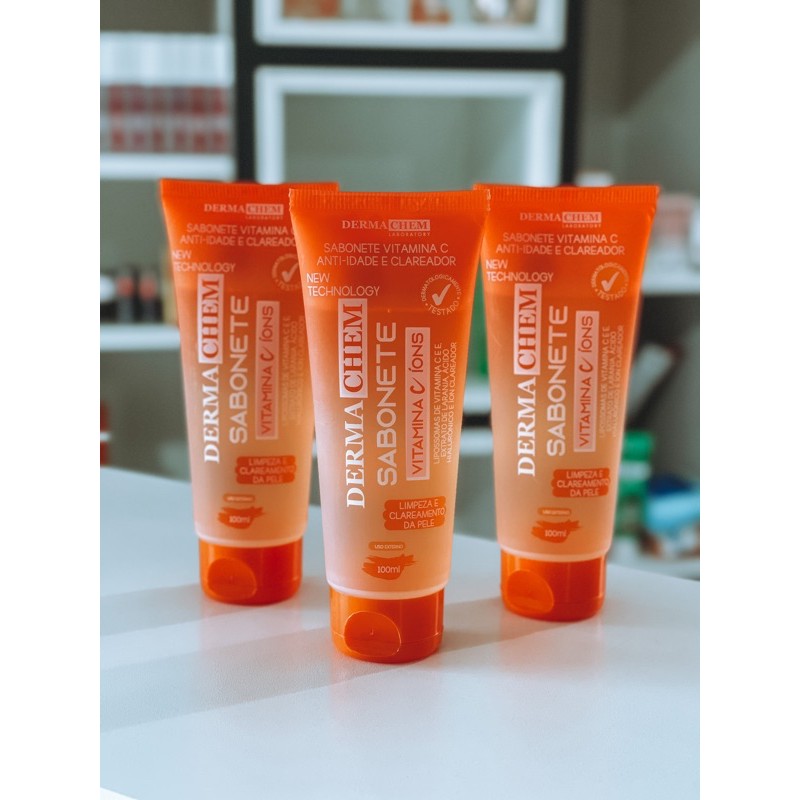 SABONETE LIQUIDO FACIAL VITAMINA C DERMACHEM Shopee Brasil