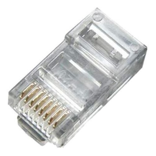 Pacote C Conector Rj Cat E Banho De Ouro Cabo Rede Shopee Brasil