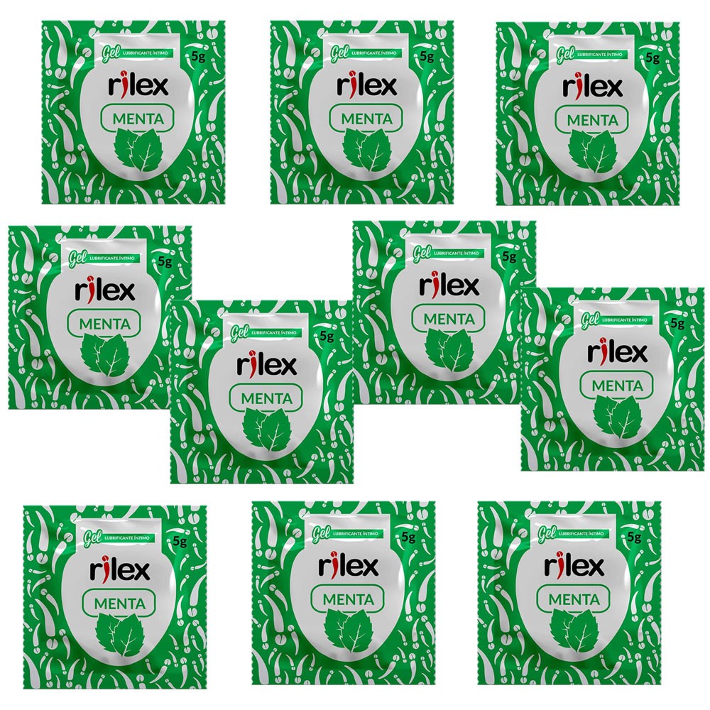 KIT 10 Gel Lubrificante Íntimo MENTA Sachê 5g SEX SHOP Shopee Brasil