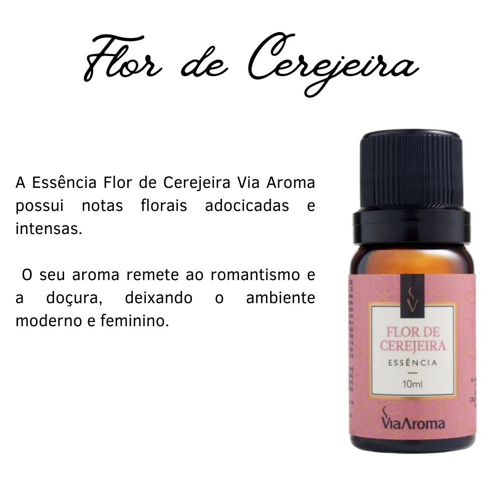 Essência Via Aroma 10ml Clássica para Aromatizador Difusor Elétrico