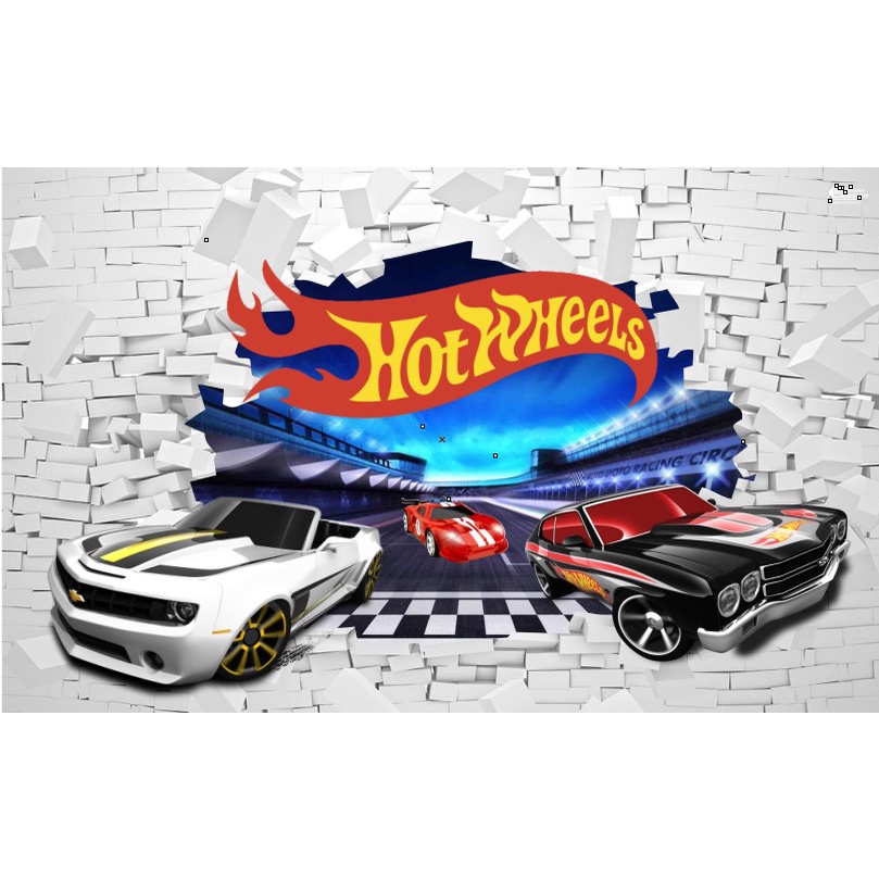 Papel De Parede Hot Hot Wheels Shopee Brasil