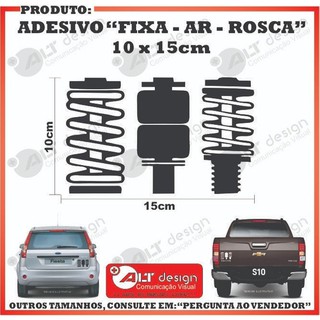 Adesivo Fixa Ar Rosca X Cm Rebaixado Carro Afm Shopee Brasil