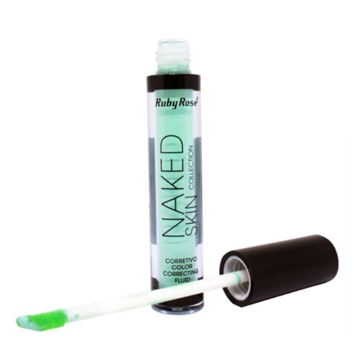 CORRETIVO LÍQUIDO NAKED COLORIDO VERDE RUBY ROSE Shopee Brasil