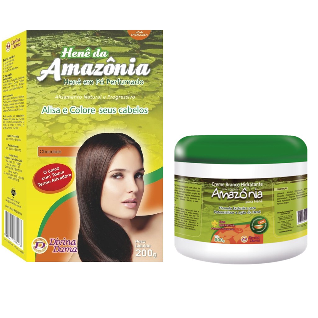 Hene Divina Dama Chocolate Amazonia 01x200gr Creme Branco Incolor 500gr