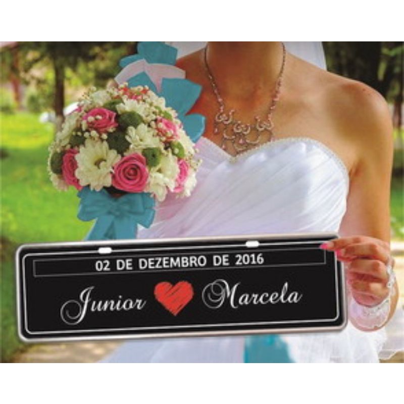 Placa Decorativa Para Casamento Carro Personalizada Shopee Brasil