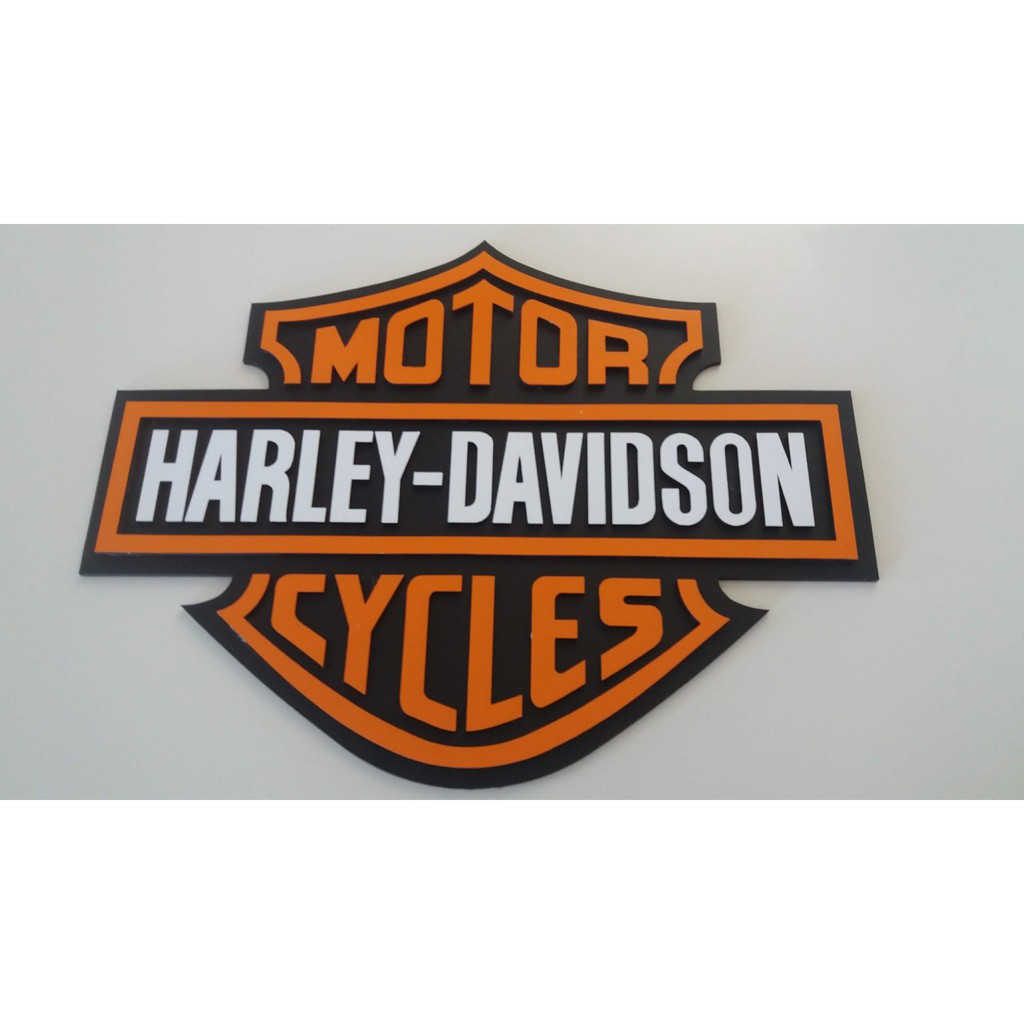 Placa Decorativa Harley Davidson Moto Em MDF Shopee Brasil