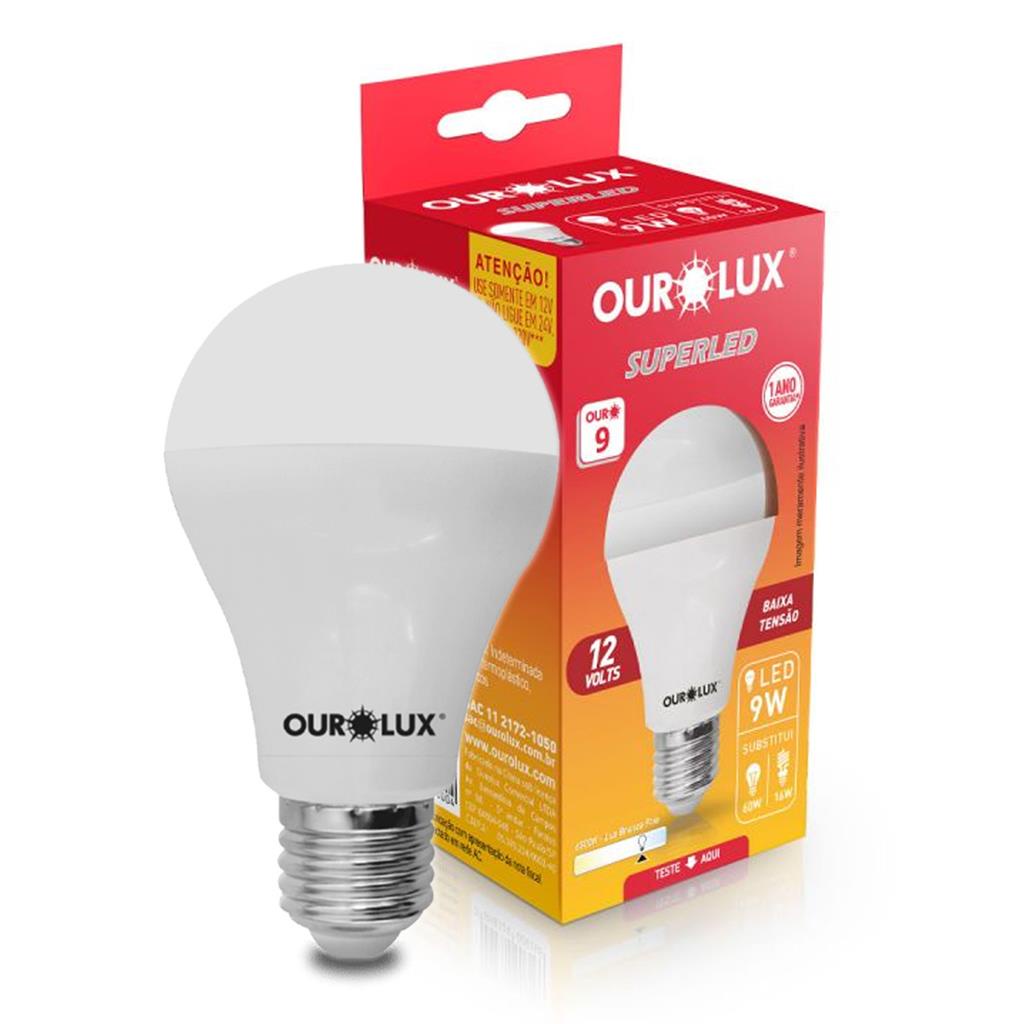 Lampada Led Bulbo Ouro W V E K Luz Branca Ourolux Shopee Brasil