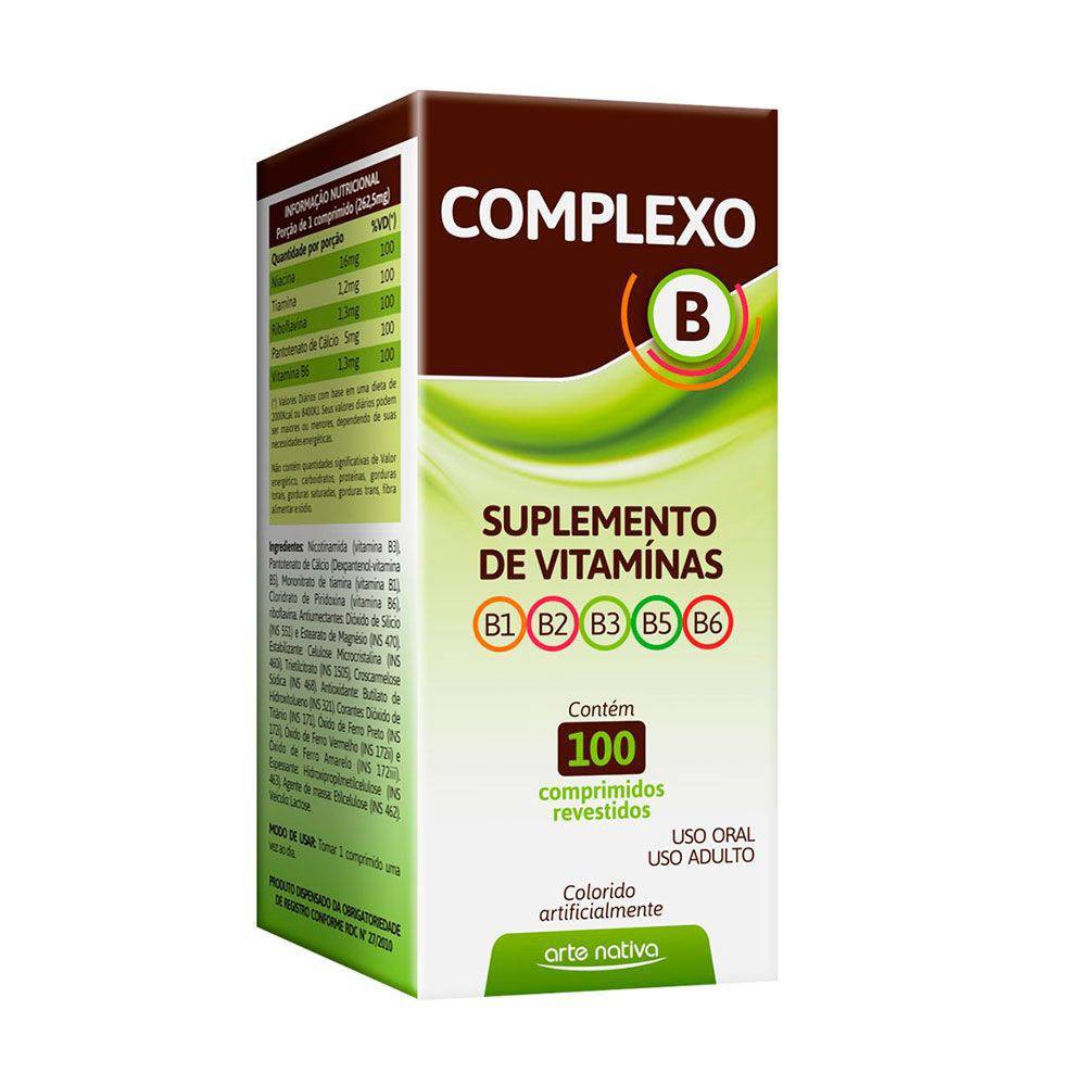 Polivitaminico Vitaminas Complexo B 100 Comprimidos Shopee Brasil