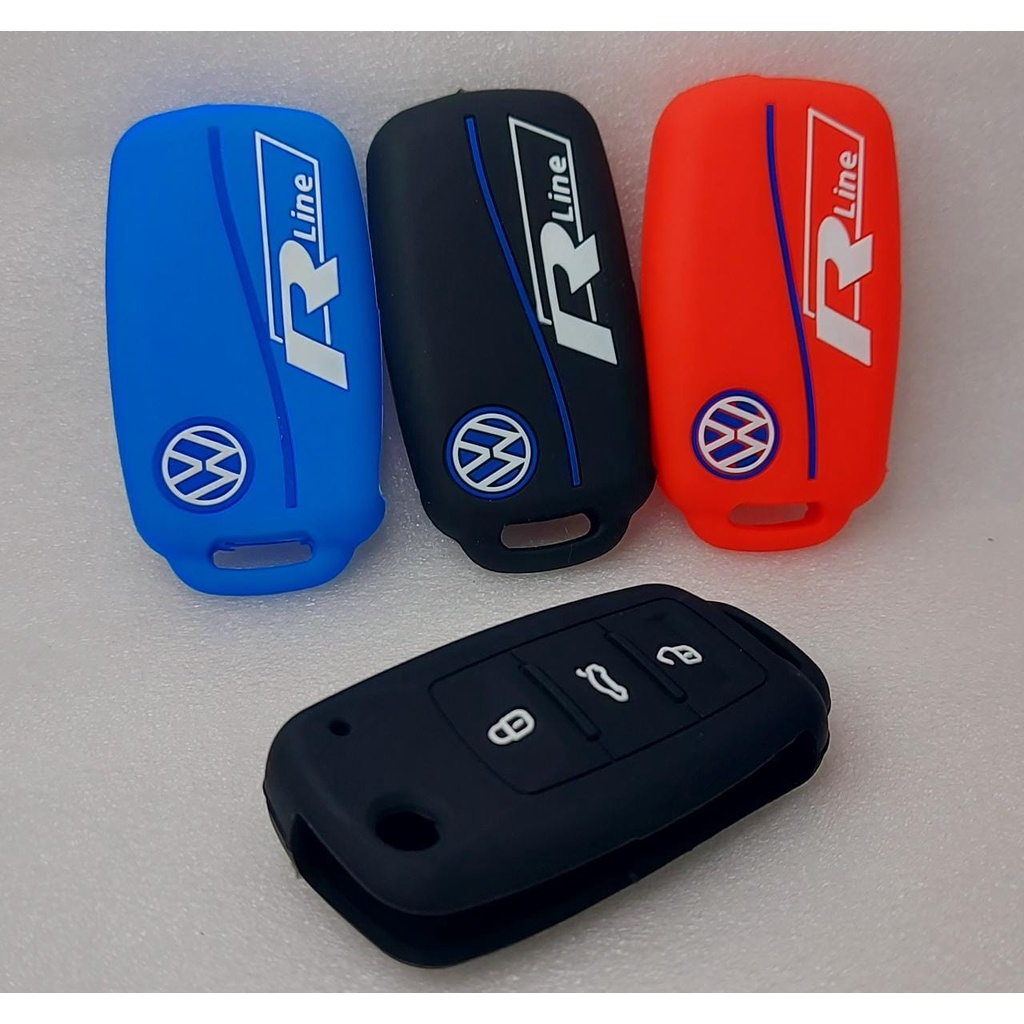 Capa Silicone Chave Canivete Volkswagen R Line Voyage Gol Golf Tiguan