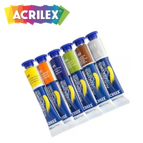 Tinta Acrylic Colors Acrilex Tinta Acr Lica Para Tela Bisnaga De