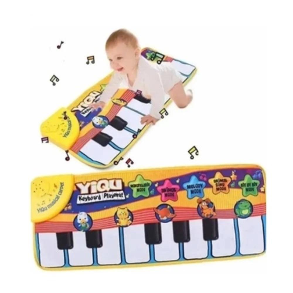 Tapete Infantil Teclado Musical Para Bebe Interativo Educativo Luz