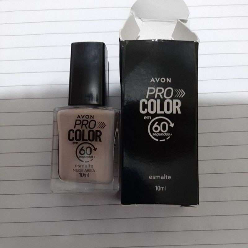 Esmalte Avon Cor Nude Areia Shopee Brasil