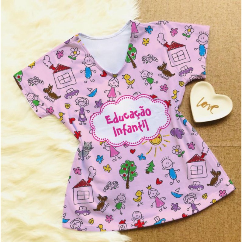 Camisa Profiss O Educa O Infantil Shopee Brasil