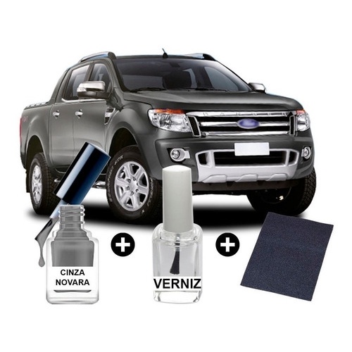 Tinta Tira Risco Automotiva Ranger Cinza Novara Shopee Brasil