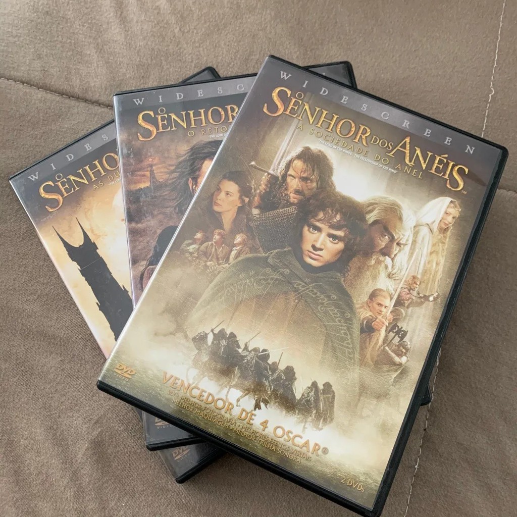 Dvds Trilogia Senhor Dos Aneis Shopee Brasil