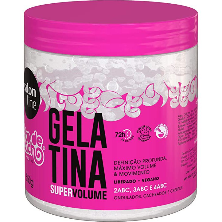 Gelatina Para Cabelos Cacheados Gel Mix Salon Line To De Cachos 550g