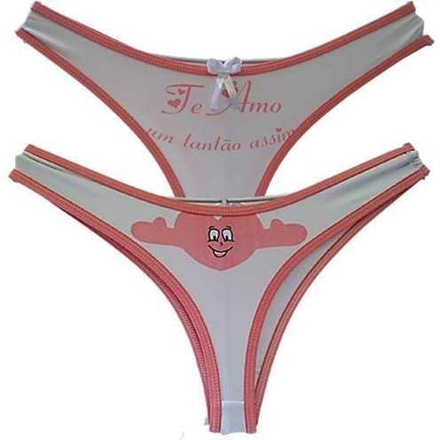 Kit Calcinha Fio Dental Tanguinha Lingerie Te Amo Um Tant O Assim