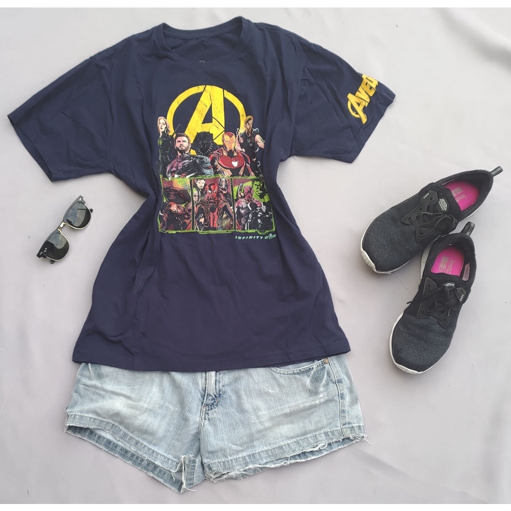 Camiseta Piticas Vingadores Guerra Infinita Shopee Brasil