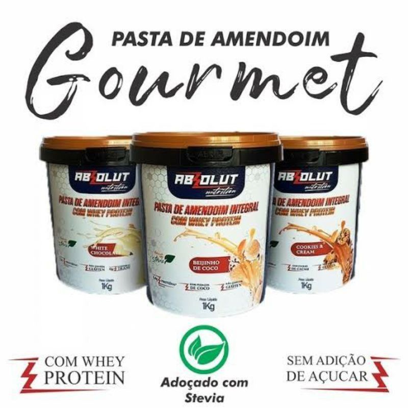 Pasta De Amendoim Kg Gourmet Absolut Shopee Brasil