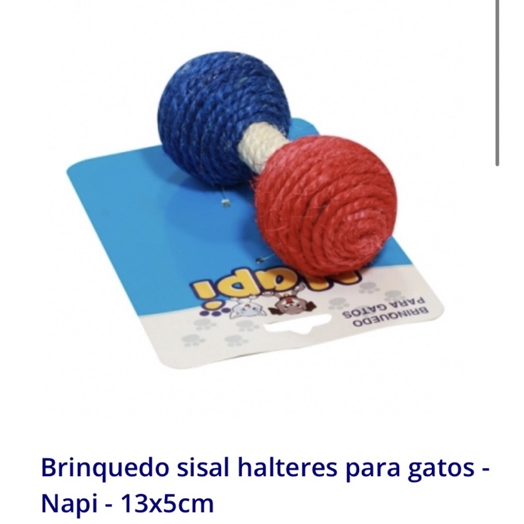 Brinquedo Halteres Sisal Para Gatos Shopee Brasil