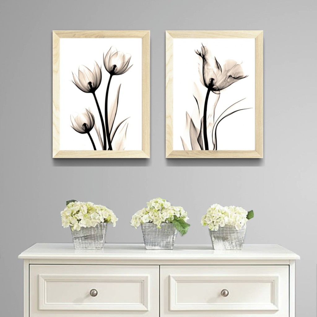 Quadro Decorativo Pe As X Flores Minimalista Nude Home Office