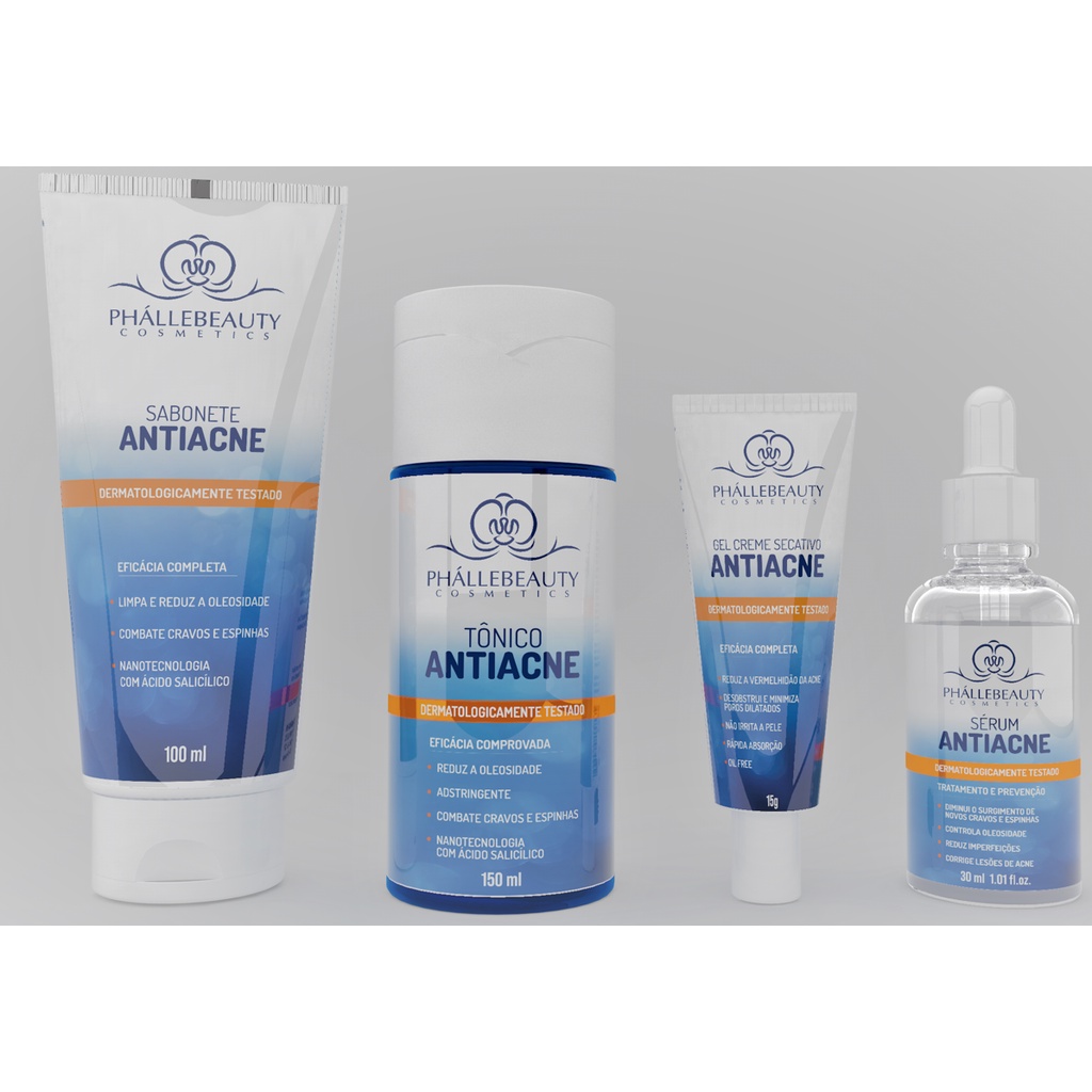 Kit De Tratamento Completo Antiacne Phallebeauty Shopee Brasil