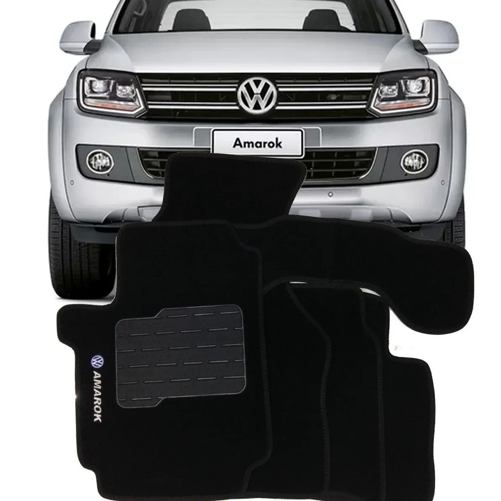 Tapete Carpete Amarok Preto Vw Promo O