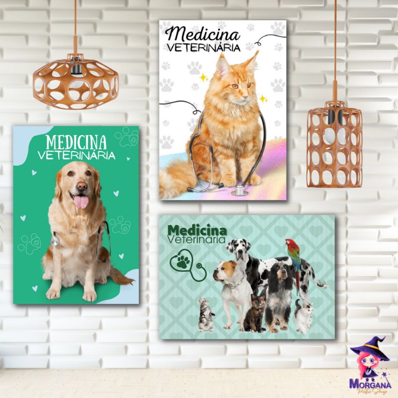 Poster A Medicina Veterinaria Profiss Es Papel Fotogr Fico Matte Fosco