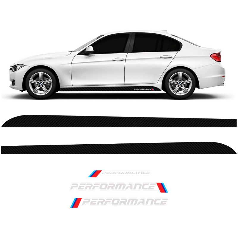 Faixa Lateral Performance Bmw Carbono Adesivo Traseiro Shopee Brasil