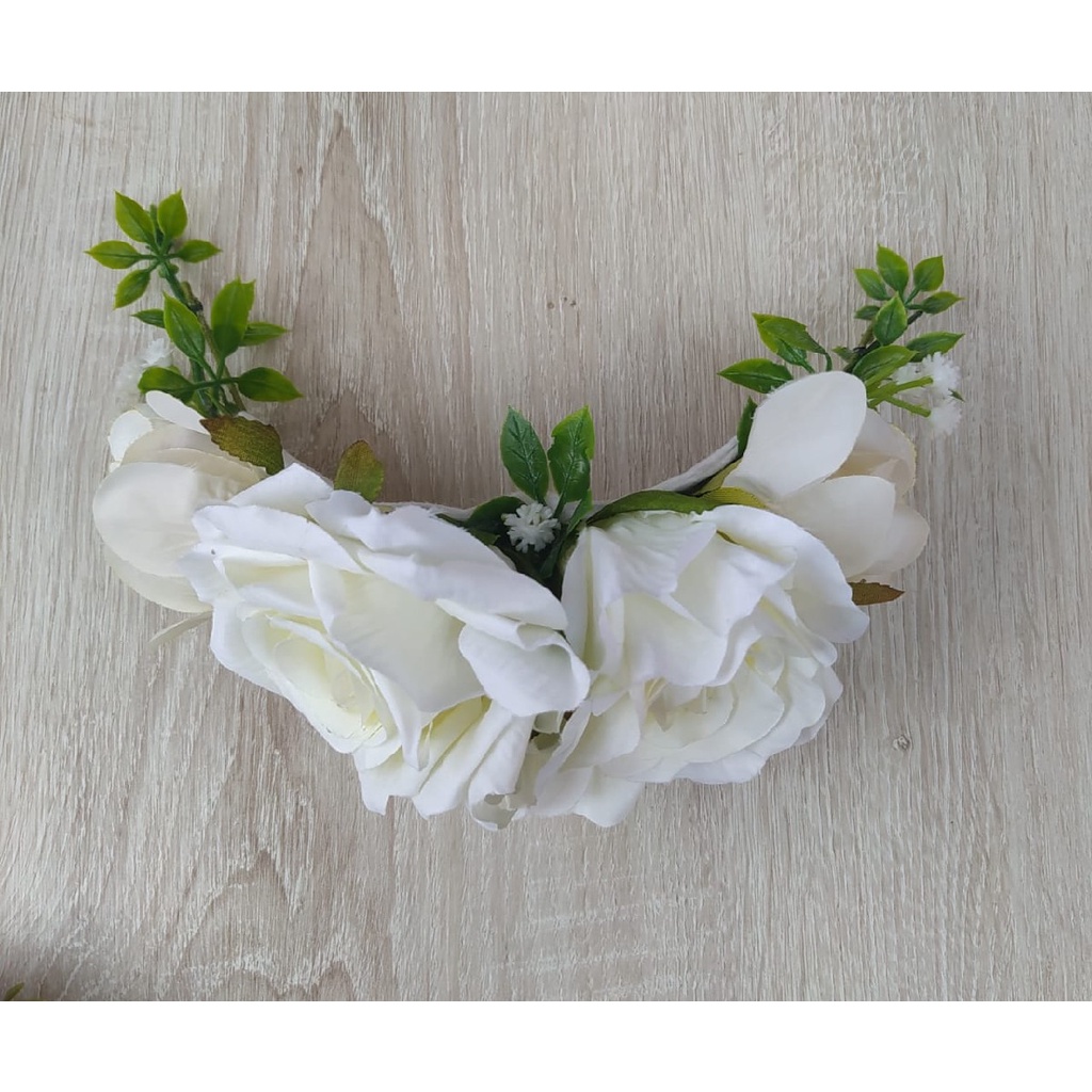 Grinalda Arranjo De Cabelo Pente Rosas Off White Nude Noivas Shopee Brasil