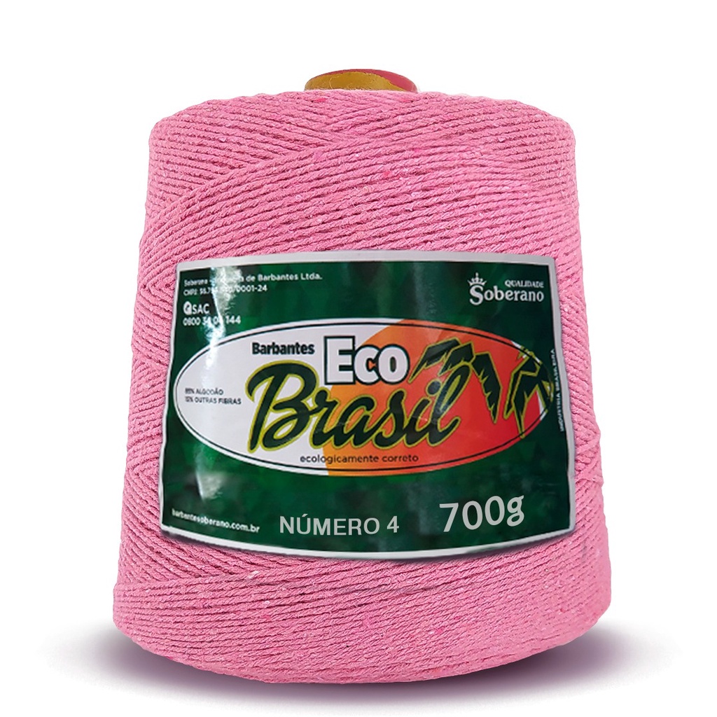 Barbante Eco Brasil Soberano 700g Fio 4 Rosa Shopee Brasil