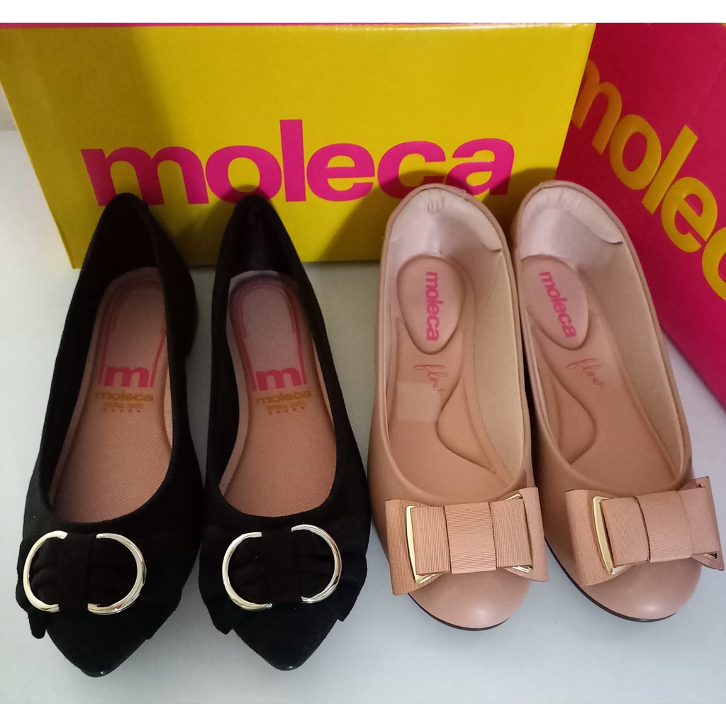 Sapatilhas Moleca Flex Kit Preta E Nude Shopee Brasil