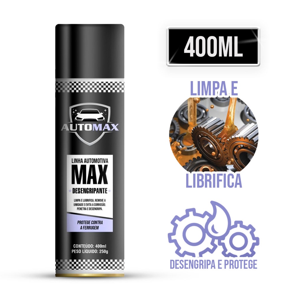 Desengripante Lubrificante Spray Anticorrosivo Antiferrugem Automax