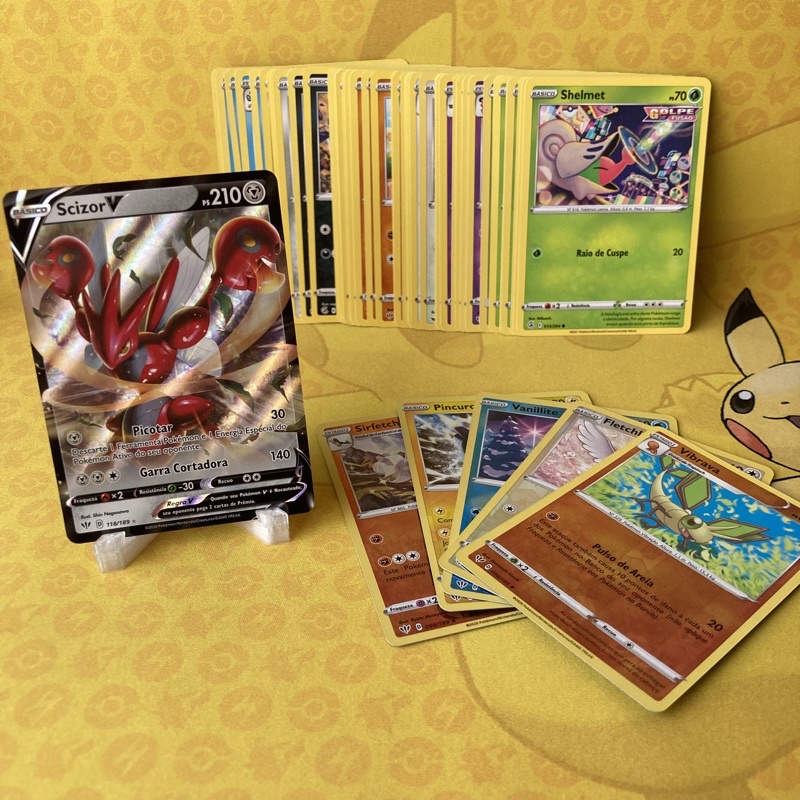 Kit Cartas Pok Mon Sem Repeti O Ultra Rara Scizor V