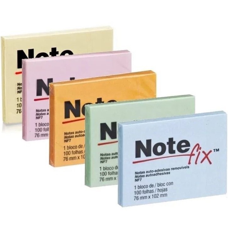 Bloco De Notas Auto Adesivo Folhas Note Fix M Shopee Brasil