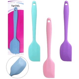 Mini Espátula Pão Duro Bolo De Silicone Raspa 20cm Maciça Shopee Brasil