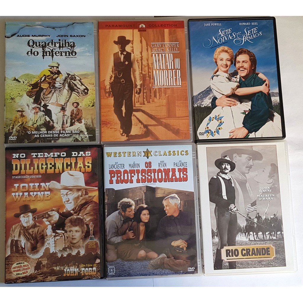 Lote Dvds Originais Faroeste Rio Grande Os Profissionais