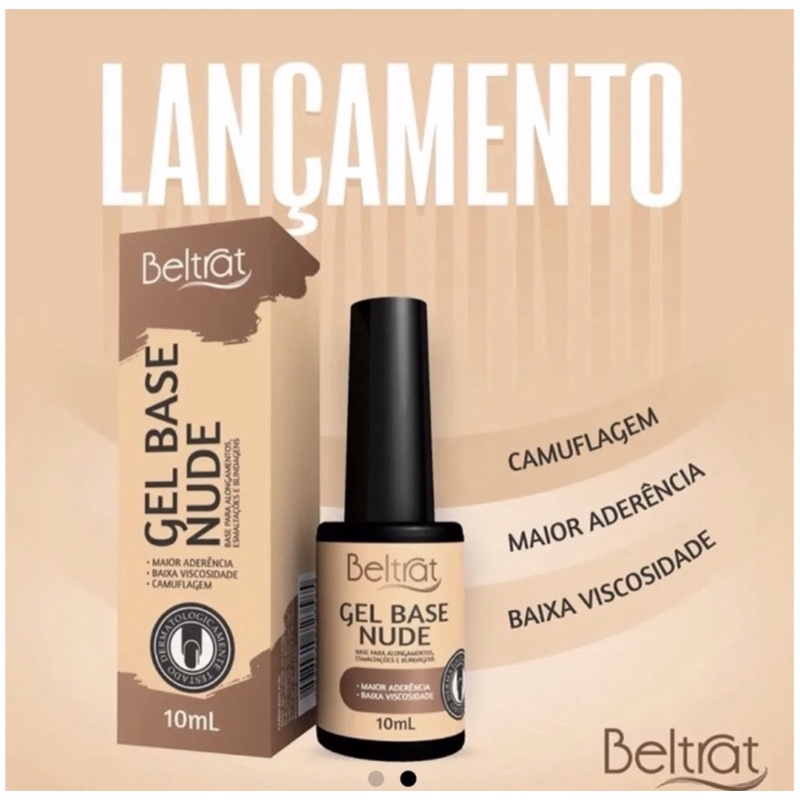 Gel Base Nude Para Alongamento E Blindagem Beltrat 10ml Shopee Brasil