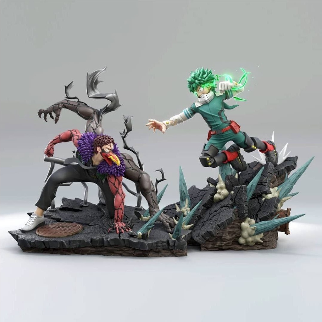 Deku Vs Overhaul My Hero Academia Diorama Figure Shopee Brasil