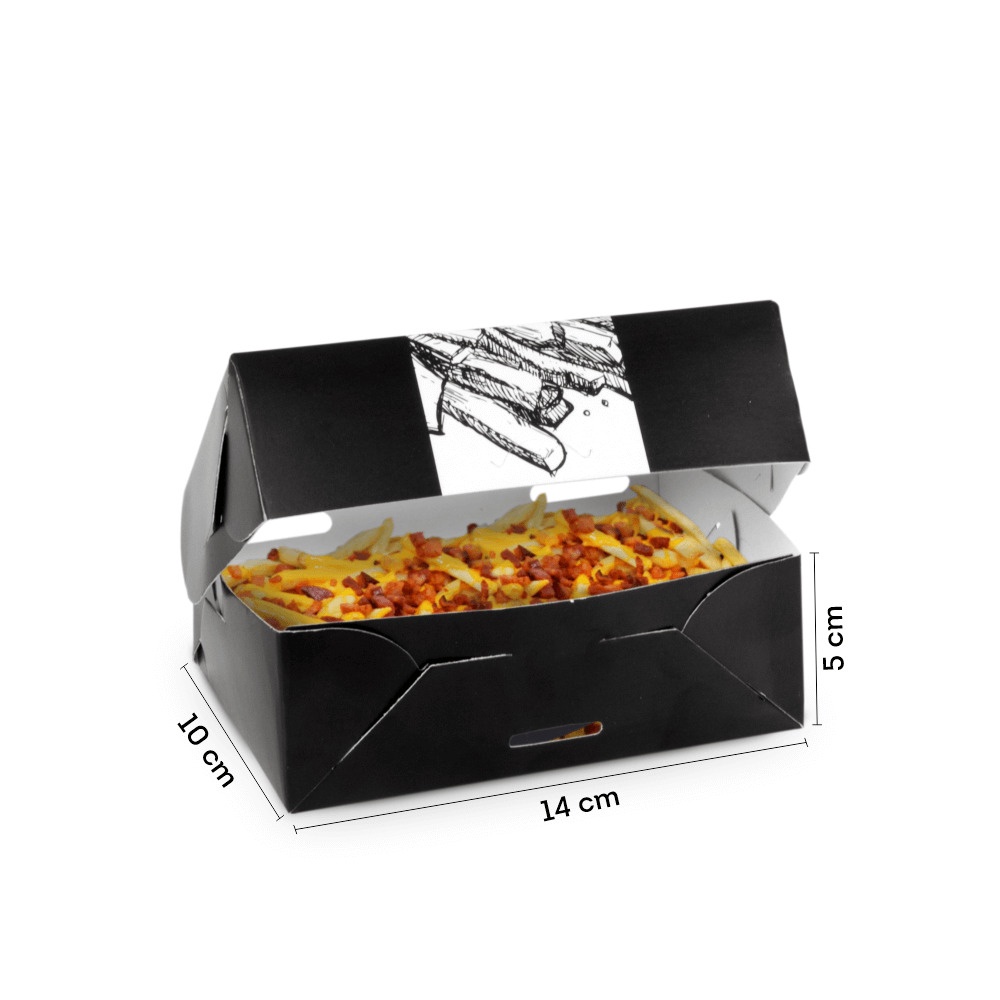 Caixa De Batata Delivery M X X Cm Linha Black Unidades