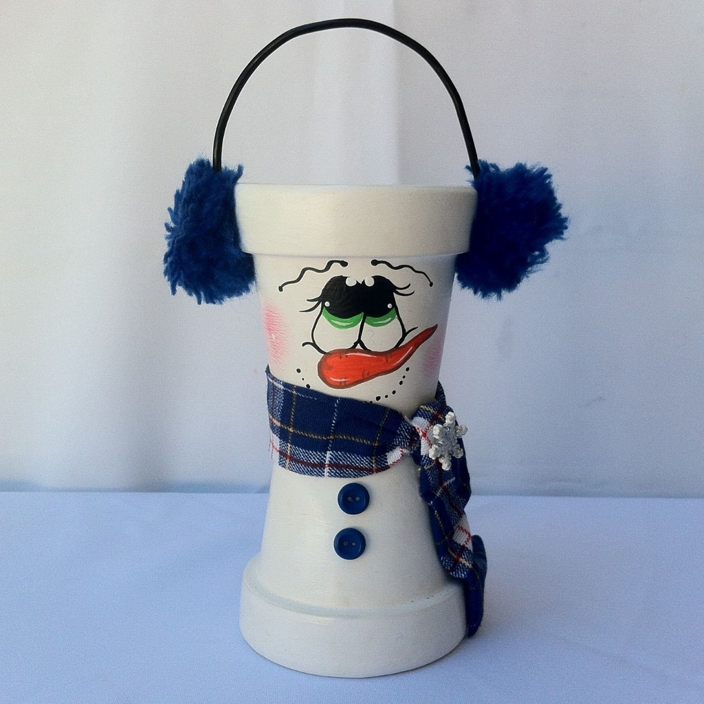 Vaso De Plantas Modelo Boneco De Neve Shopee Brasil