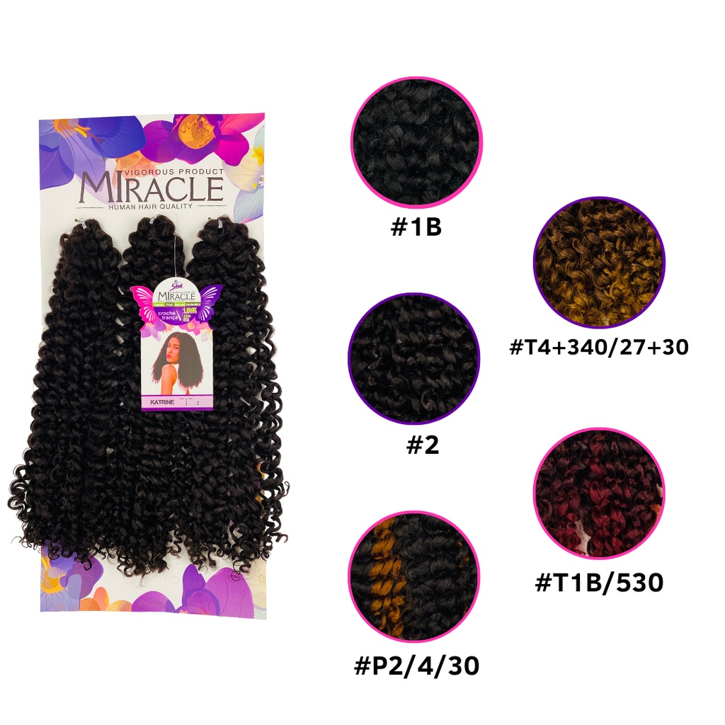 Cabelo Crochet Sleek Fashion Idol Miracle Modelo Katrine 220g Fibra Bio