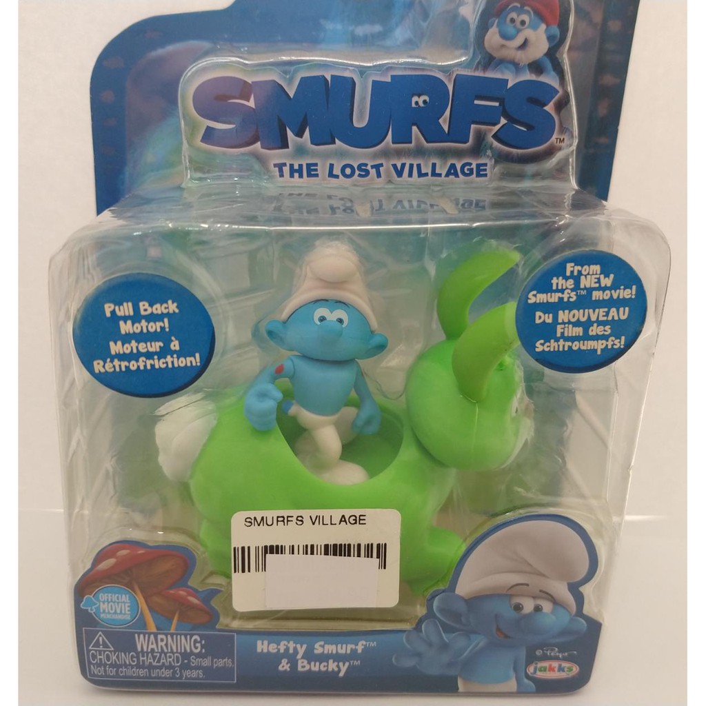 SMURFS BONECO BRINQUEDO CARRINHO DE COELHO MOVIDO A FRICÇÃO SMURF