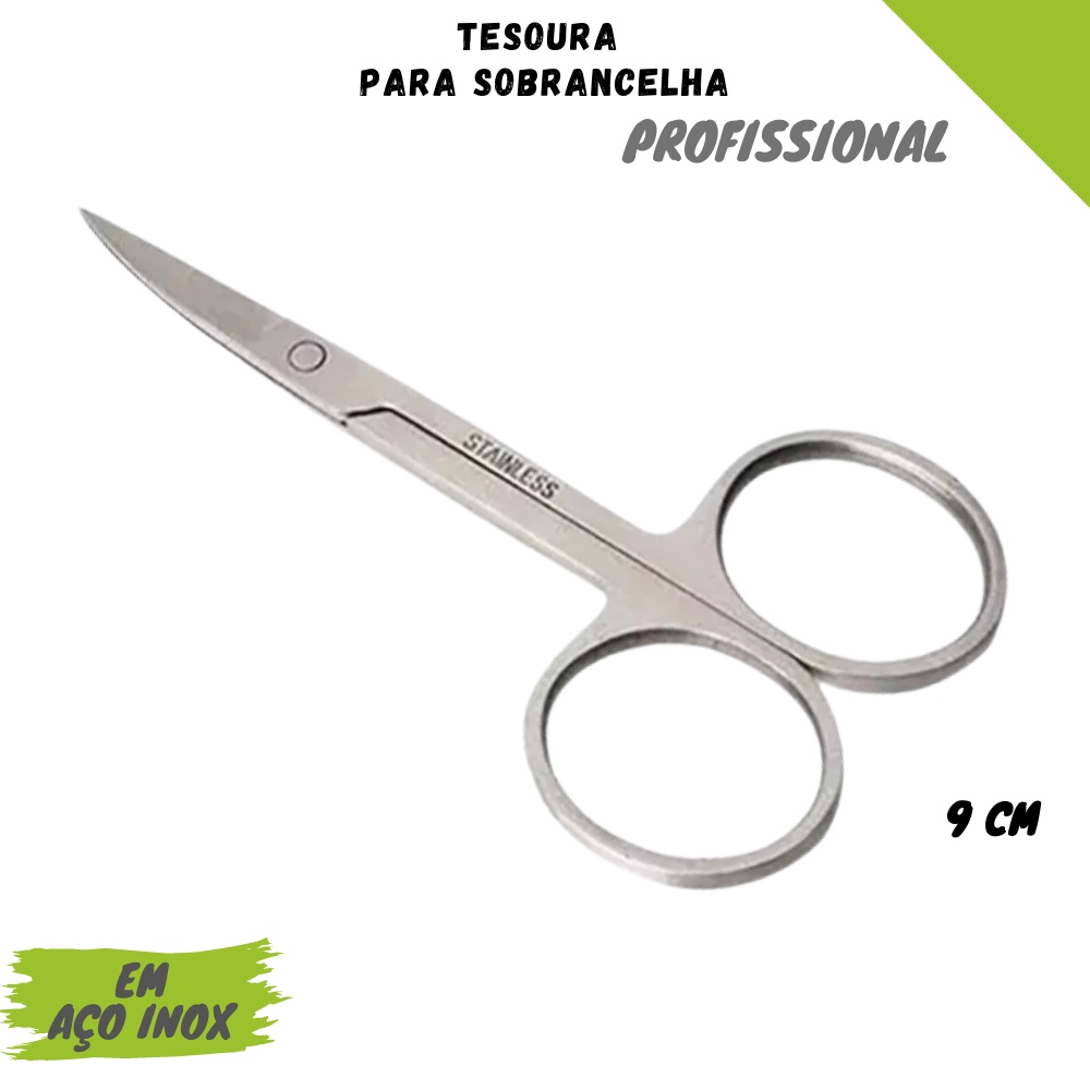 Tesourinha Para Sobrancelha Ponta Reta Aço inox Shopee Brasil