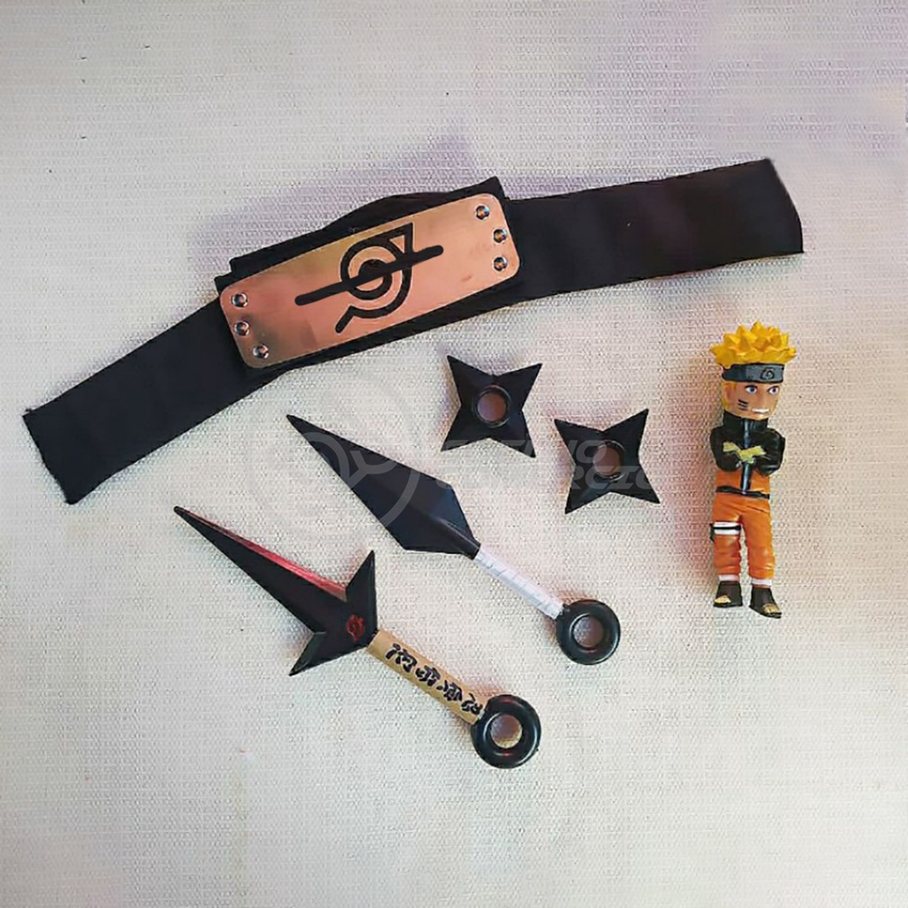 Kit Boneco Naruto Cm Shuriken Bandana Da Folha Do Itachi