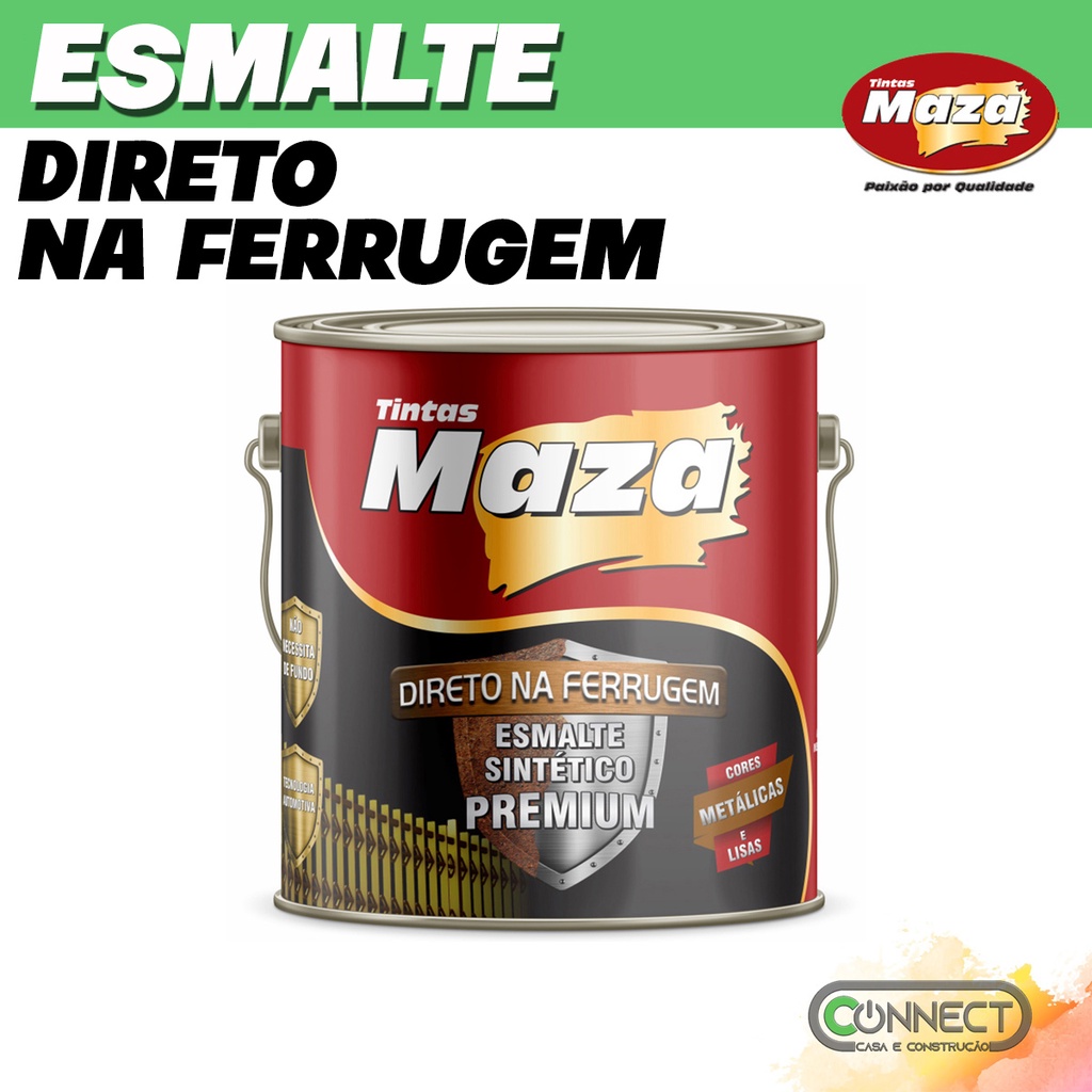 Tinta Esmalte Direto Na Ferrugem 900ml Maza Cores Shopee Brasil