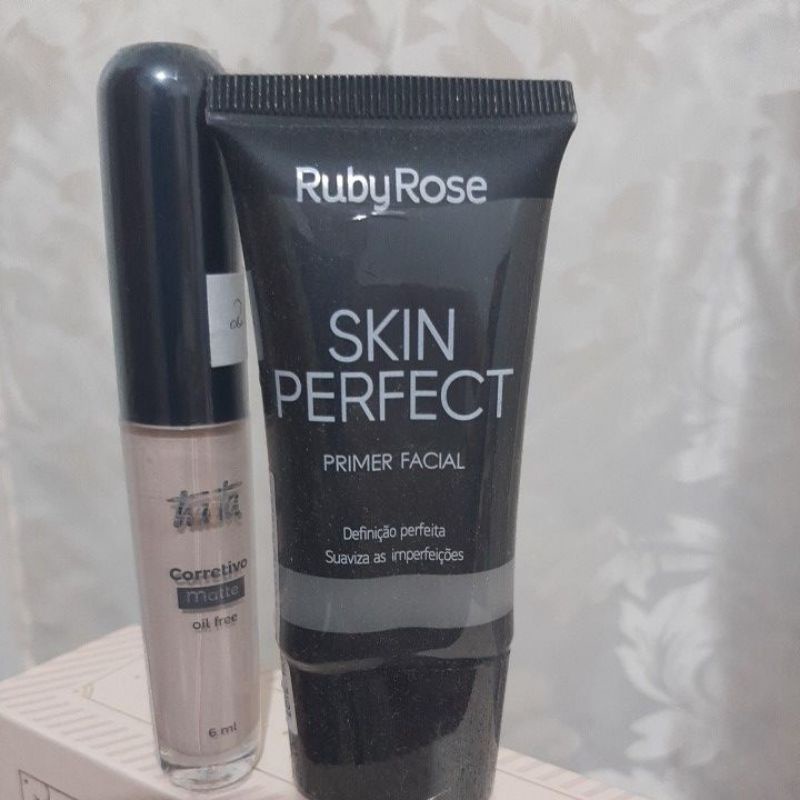 Corretivo Matte Tracta Primer Skin Perfect Ruby Rose Shopee Brasil